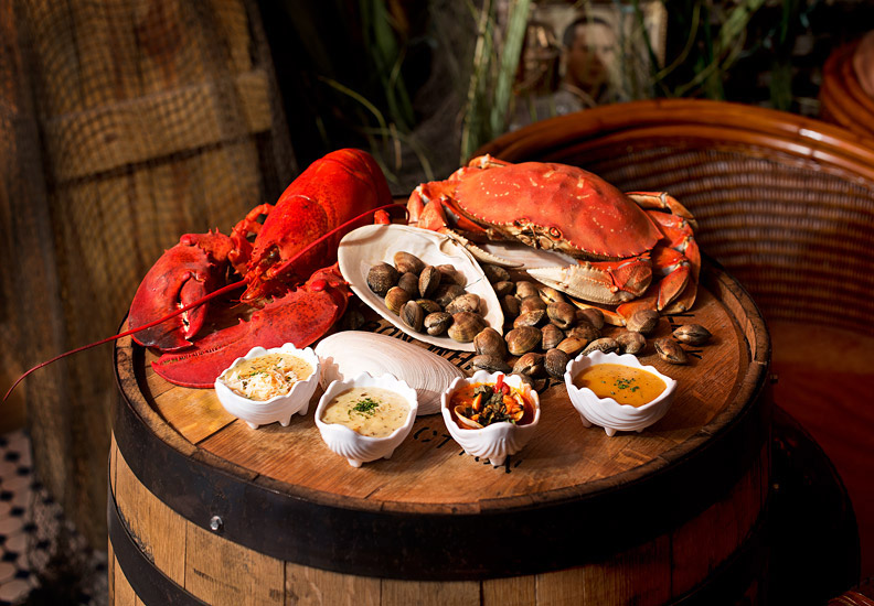 Lobster and Crab on Barrell