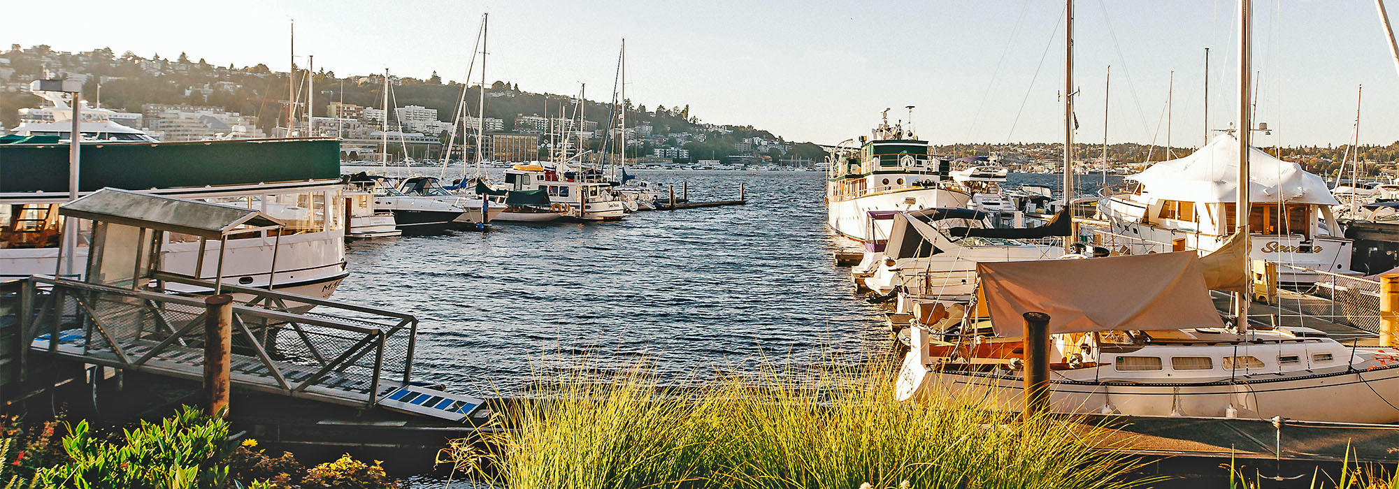 Lake Union View from Dockside at Dukes